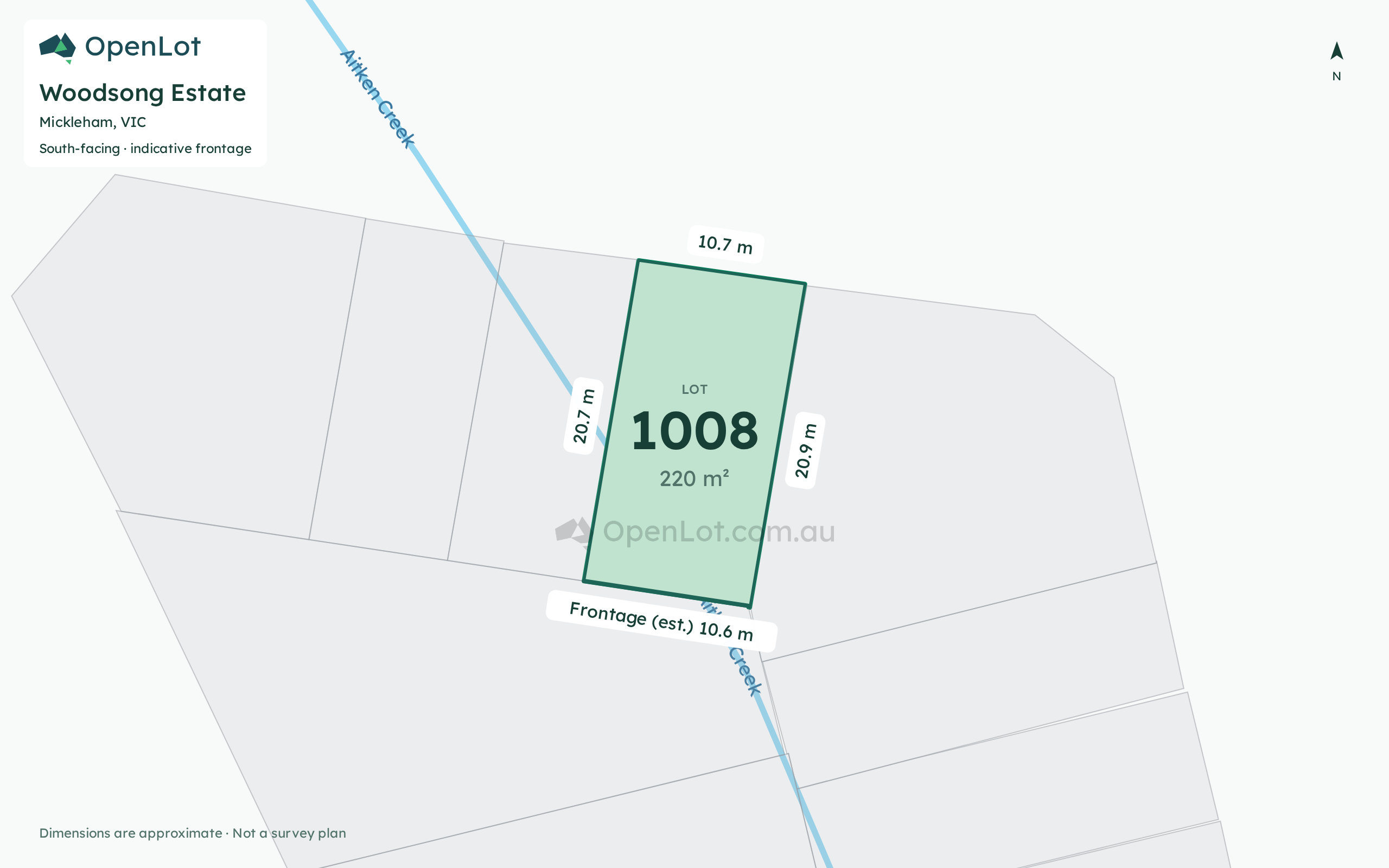 [Land] Stage 1a – Serenade Release Lot 1008 @ Woodsong Estate ...