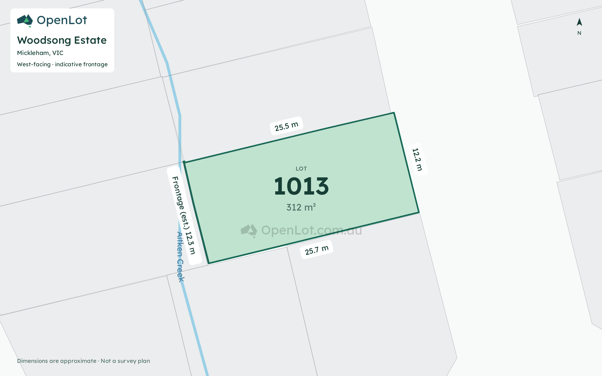 [Land] Stage 1a – Serenade Release Lot 1013 @ Woodsong Estate ...