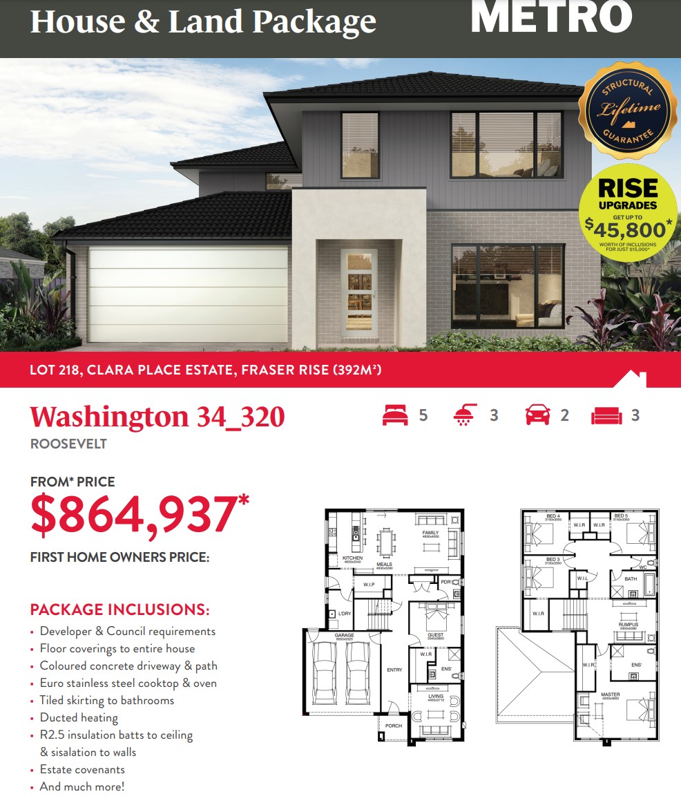 [Land for Sale] Clara Place Estate, Fraser Rise OpenLot