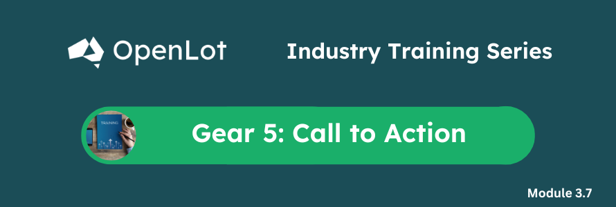 Gear 5: Call To Action Summary - Industry Training Module 3