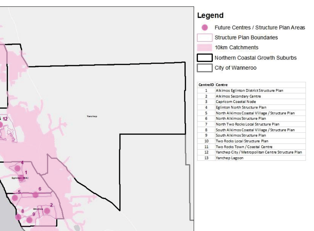 Alkimos, SA - Growth areas