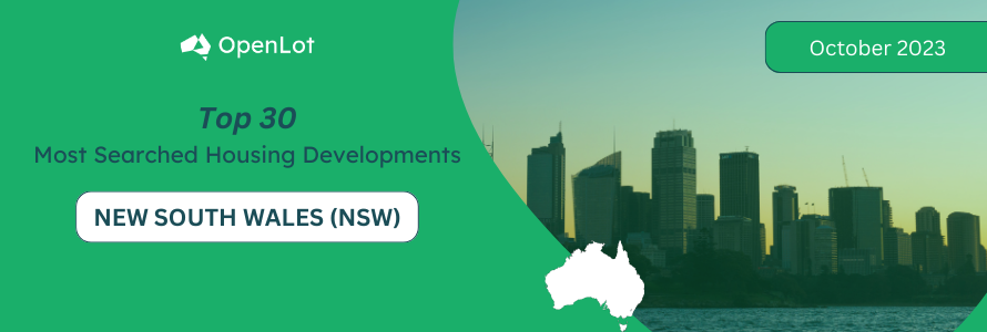 New South Wales: Top 30 Most Searched Housing Developments (October 2023)