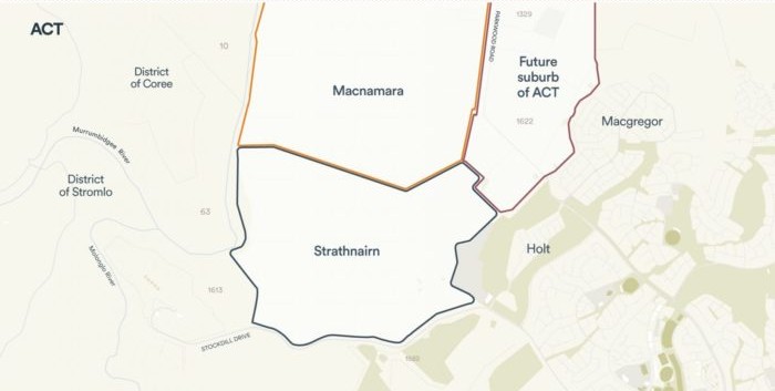 Ginninderry Suburbs Plan