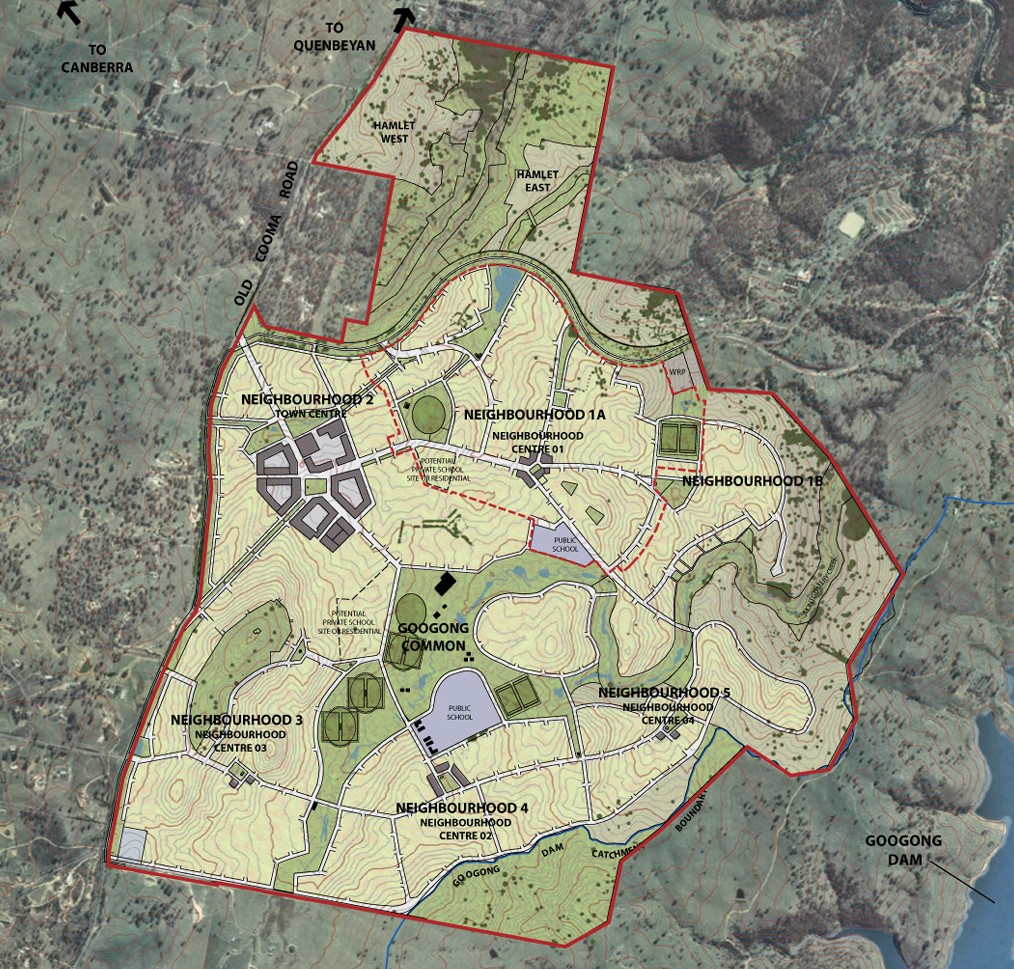 Googong Township Masterplan – 2010