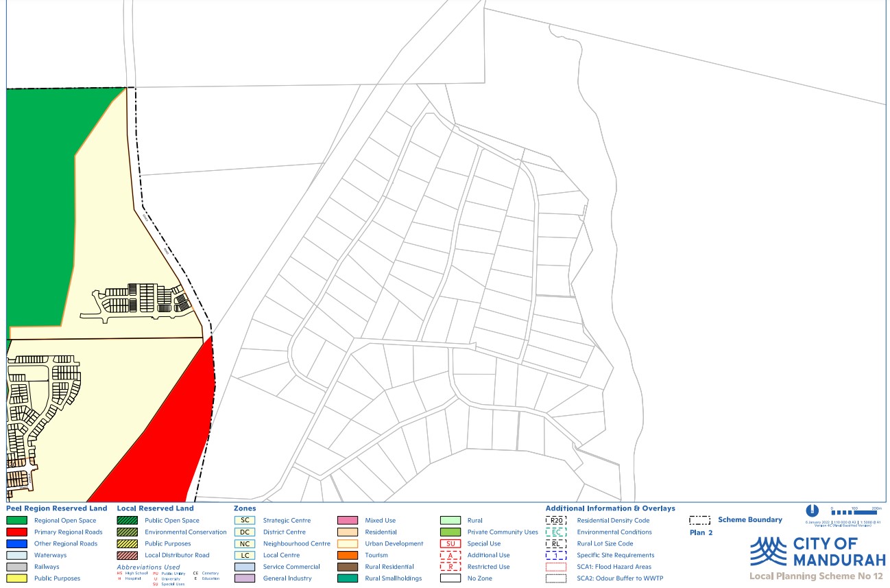 Lakelands - Planning Scheme Zoning - Plan 2