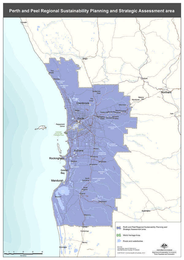 Perth Peel Region Map