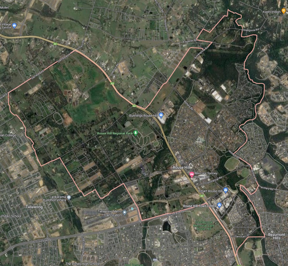 Rouse Hill, NSW – Google Maps