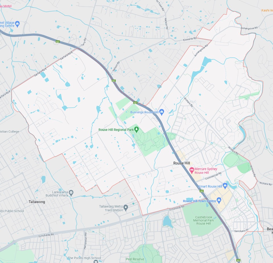 Rouse Hill, NSW - Suburb Location