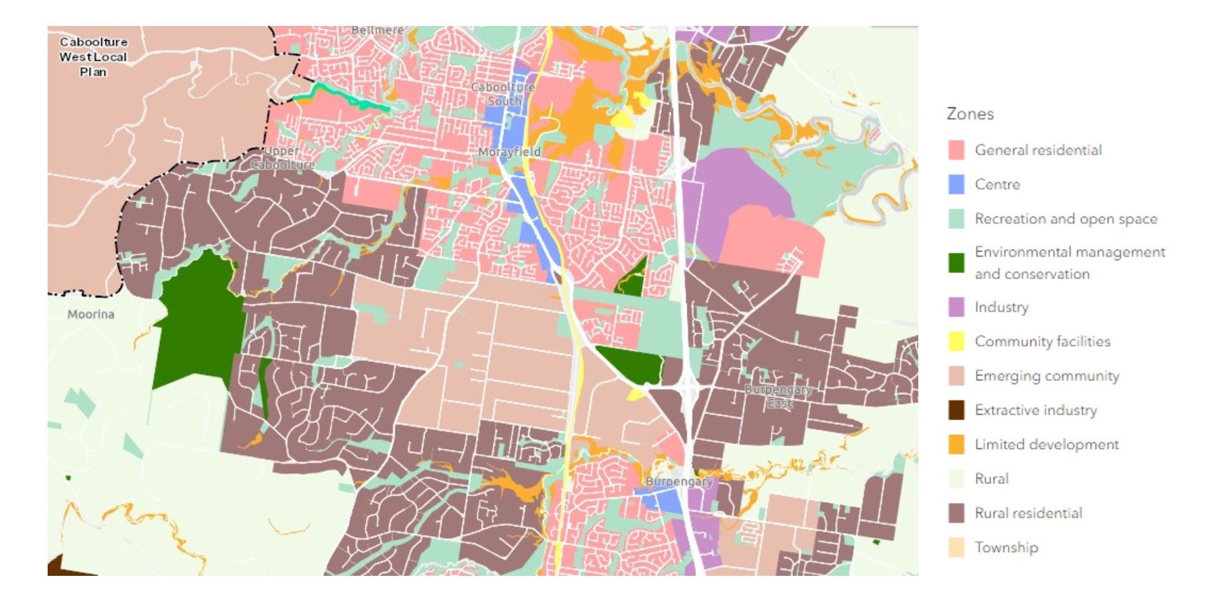 Morayfield Zoning – MBRC Mapping