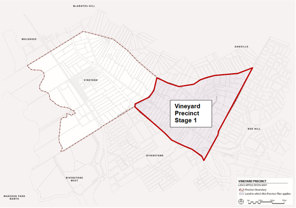 Vineyard Growth Area - Land Application Map (2 Stages)
