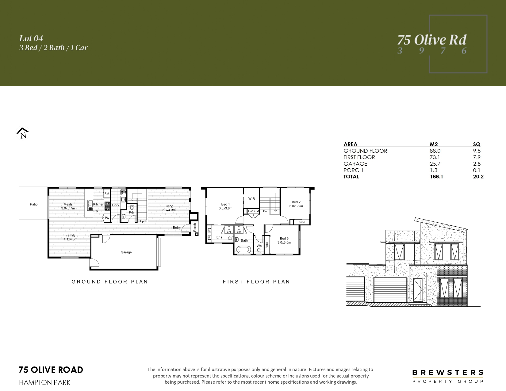 75 Olive Road - Hampton Park - Lot 4 Floorplan