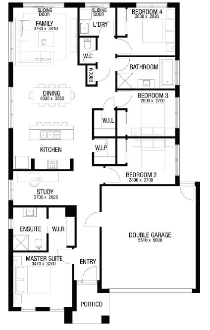 Arcadia Estate - Officer - Lot 3209 Floorplan