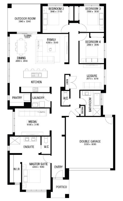 Arcadia Estate - Officer - Lot 3244 Floorplan