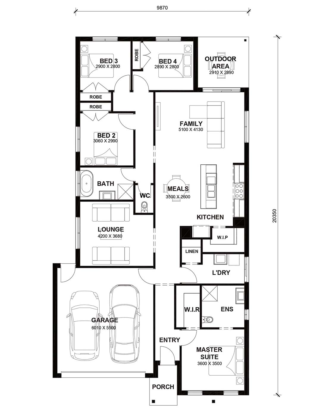 Balmoral Estate - Strathtulloh - Lot 805 Floorplan