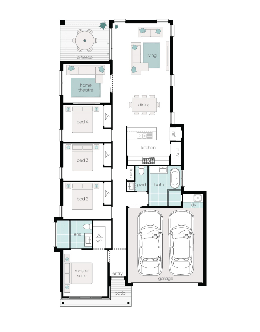 Complete by McDonald Jones Homes at Vineyard Grove - Cessnock - Lot 807 Floorplan