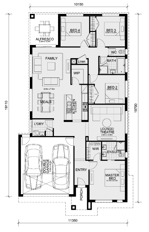 Minton Place Estate - Beveridge - Lot 541 Floorplan