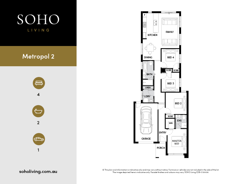 Roselle Townhomes - Springvale South - Lot 3 Floorplan