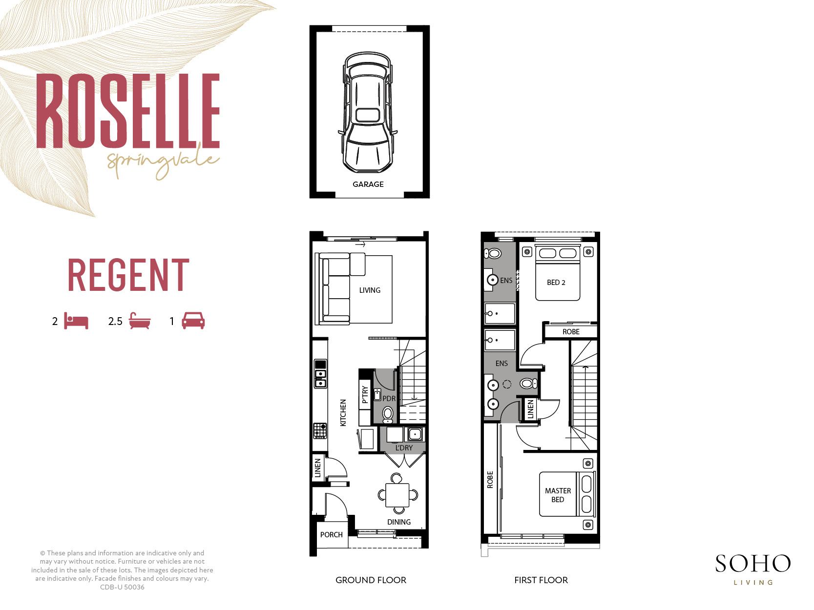 Roselle Townhomes - Springvale South - Lot 9 Floorplan