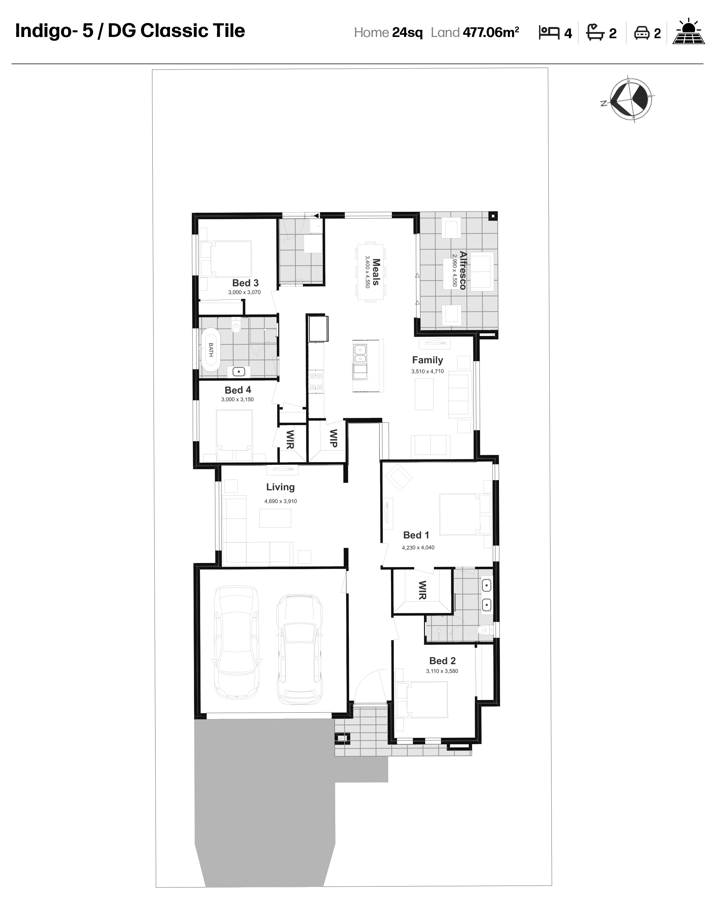 Sophia Waters Estate - Chisholm - Lot 321 Floorplan