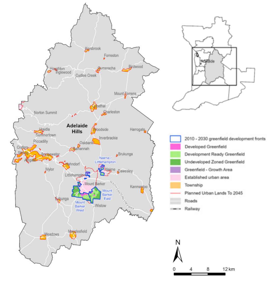 Adelaide Hills Growth Areas