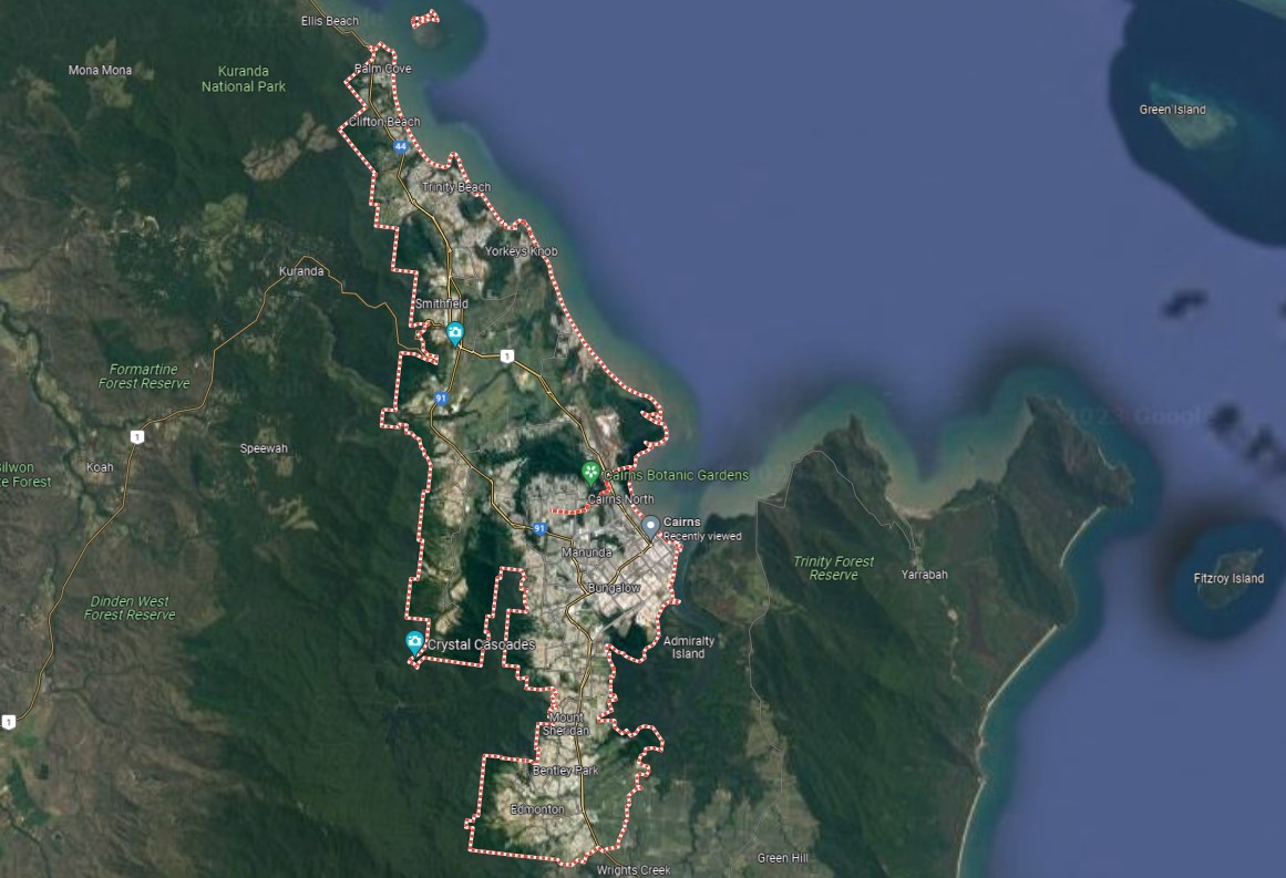 Cairns - Google Earth