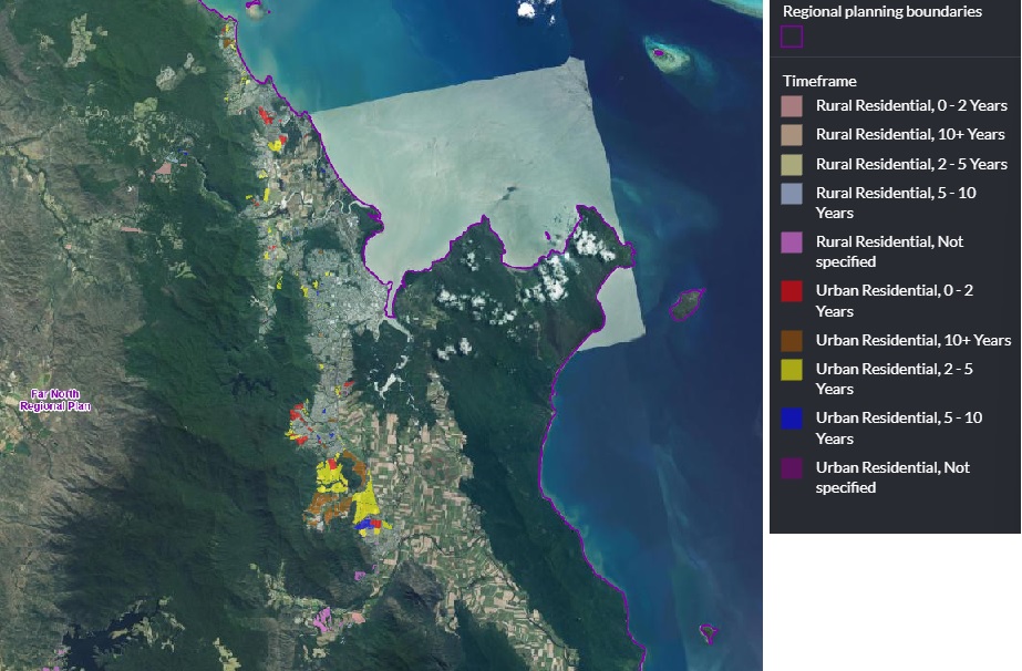Cairns - Regional Plan - QLD Globe - Residential land Supply