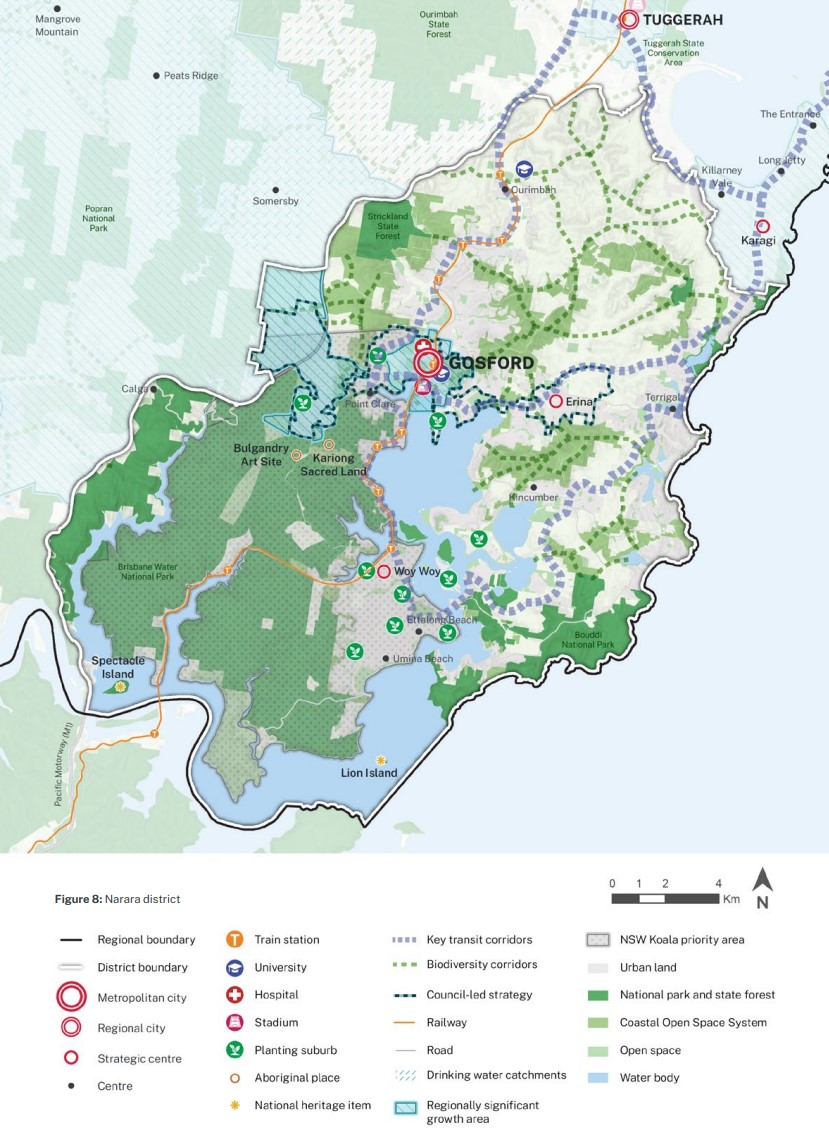 Gosford Growth Areas - Central Coast Regional Plan 2041