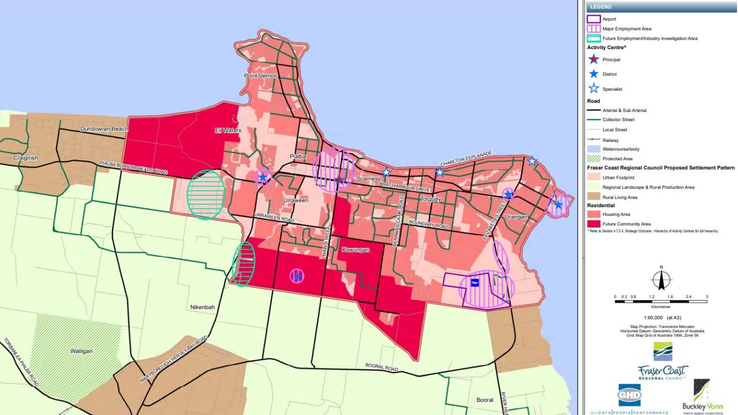 Hervey Bay – Overall Sustainable Growth Areas
