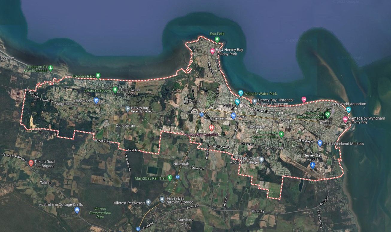 Hervey Bay, QLD – Google Maps