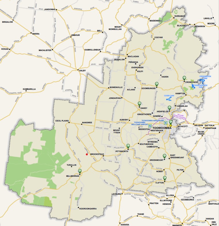 Toowoomba, QLD – Current Zoning Map